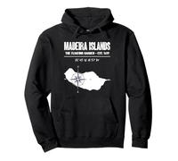 Madeira Islands Compass Vintage Pullover Hoodie