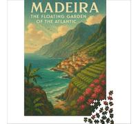 MADEIRA jigsaw 1000 pieces | meaningful gift for mum to enjoy a peaceful relaxing afternoon with a cup of tea and some quiet time50x75cm