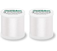 Madeira M9840-1001 Machine Embroidery Thread, 1001 White, 200 m (Pack of 2)