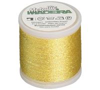 Madeira M9842-303 Thread, 70% Polyamide/30% Metallised Polyester, 303 Yellow, 200 m