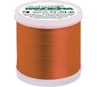 Madeira Polyneon 40 | Machine Embroidery Thread | 440 Yards | 9845-1937 | Neon Tangerine