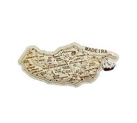 Madeira Portugal 3D Map Refrigerator Magnet Resin Travel Souvenirs,Handmade Home & Kitchen Decoration Madeira Fridge Magnet Collection Gift