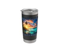 Madeira Portugal Atlantic Vacation Grunge Style Stainless Steel Insulated Tumbler