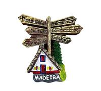 Madeira Portugal Fridge Magnet Souvenir Gift,Resin Handmade Madeira Refrigerator Magnet Home & Kitchen Decoration Collection