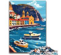 Madeira Portugal Jigsaw Puzzles for Teenagers 1000 Pieces, Challenging Game And Family Play with Matching Poster And Trivia Sheet 1000pcs(26x38cm)