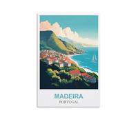 Madeira Portugal Vintage Travel Posters 08x12inch(20x30cm) Canvas Printing Home Decor Wall Art Prints