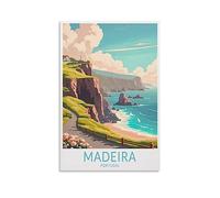 Madeira Portugal Vintage Travel Posters Landscape 08x12inch(20x30cm) Canvas Print for Living Room, Bedroom, Dorm, Home, Office Wall Decoration