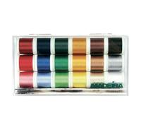 Madeira Rayon No.40 Clear Box x, 18 Spools Multi, 200m per Spool