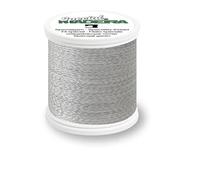 Madeira Reflect Embroidery Thread - Polyester Blend, for Knitting or Crocheting Projects, 100m - 1 Piece, Silver