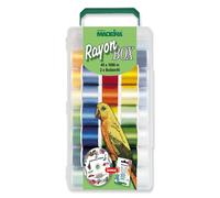 Madeira Softbox: 40 x Rayon 40 x 1,000m; 2 x Bobbinfil x 1,500m