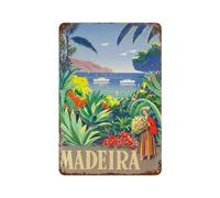 Madeira Travel Poster Print Metal Tin Sign Plaque