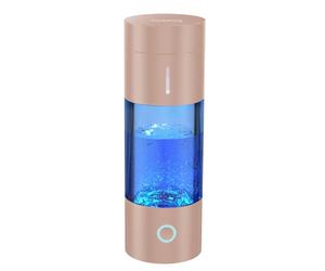 madeking Hydrogen Water Bottle Generator - 400ml Rechargeable Hydrogen Water Ionizer Machine, Portable Hydrogen Rich Water Cup Maker,Glass Hydrogen Water Bottle Good for Travel, Sports, Gift (gold)