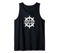 Madeline Island Lake Superior Wisconsin Ship Wheel Tank Top