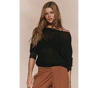 Madeline Sweater Top by free-est at Free People in Black, Size: Medium - female