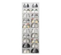 Madelynn Shoe Boxes 20 pcs Shoe Storage Box Men and Womens 23x33x14cm Each Organizer Stackable Shoe Storage Soxes with Heart-Shaped Hollow Handle for Toy Room, Bedroom