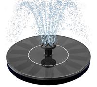 Mademax 1W Solar Bird Bath Fountain Pump, Solar Fountain, Free Standing Floating Solar Powered Water Fountain Pump for Bird Bath, Garden, Pond, Pool, Outdoor