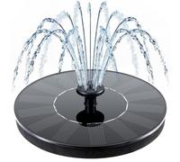Mademax Solar Bird Bath Fountains, Upgrade 1.4W Solar Fountain Pump with 6 Nozzles, Free Standing Floating Solar Powered Water Fountain Pump for Bird Bath, Garden, Pond, Pool, Outdoor