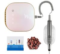 Madenia Professional Electric Nail Drill Machine with LCD Touch Screen, 35000 RPM Efile Nail File Drill for Arylic Gel Nails, E File Kit for Salon Home Manicure Use, Blue (EU-MU-S108-P)