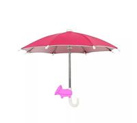 madeokoltd Mini Sun Shade Mobile Phone Holder Sun Umbrella Suction Cup Portable Cute Decor (Red)