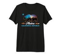 Madera California Republic Bear Silhouette Starry Night Premium T-Shirt