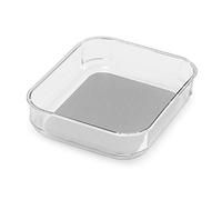 madesmart 95-96888-06 8x6 Bin, Polyethylene Terephthalate (PET), Clear/Light Grey
