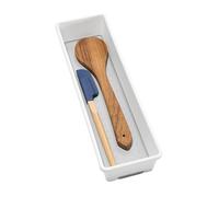 madesmart Antimicrobial Classic 12 x 3 Bin, Drawer Organizer, Multi-Purpose Home Organization, EPA Certified, White