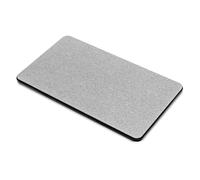 Madesmart Drying Stone Dish Drying Mat with Nonslip Base, Mineral-Based Dish Mat for Kitchen Counters, Carbon