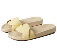 Madewell Micah Puffy Slide Sandal, Lemon Custard, 5.5 UK