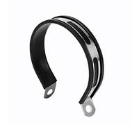 Madezz Exhaust Pipe Support, Motorcycle Exhaust Pipe Muffler Bracket Hanger Bracket Bracket Half Circle Suspension Bracelet for Stainless Steel Round Durable Clamp Clamp