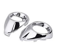 Madezz Fog Light Cover, 1 Pair Front Bumper LED Waterproof Silver for Ford Focus 2012-2014
