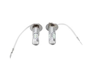 Madezz LED Fog Light, 2Pcs 100W 1200LM 8000K Car LED Headlight Bulbs Kit Fog Lamp Daytime Running Light Bulb.-for lampe h3 spotlight h3 led bulb