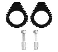 Madezz Motorcycle Light Bracket, Aluminium Alloy, LED, 41mm Fork Clamps, Black, for Motorcycles