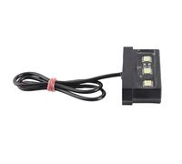 Madezz Universal Motorcycl License Plate Tail LED Light for All Motorcycle Brand Models(Black)