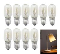 MADGININE 10-Pack 15W E27 Salt Lamp Bulb for Himalaya Salt Lamp, Scentsy, Fridge, Freezer, SES Sewing Machine