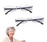 MADGININE 2 Pcs Anti Blue Light Glasses Women, Presbyopia Glasses, Varifocal Reading Glasses, Effective Eye Protection, Intelligent Zoom Anti Blue Light Presbyopia Glasses for Men Women