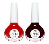 MADGININE 2 Pcs Red Nail Polish Burgundy Nail Polish 20ml Dark Red Nail Polish Red Nail Varnish Black Cherry Nail Polish No-Bake Quick-Drying Long-Lasting Nail Polish Suitable for Female Manicurists