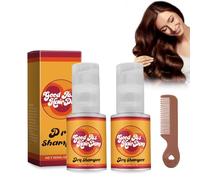 MADGININE 2PCS Good Ass Hair Day Dry Shampoo, All Natural Dry Shampoo Powder, Vanilla Scent, For All Hair Types, Powder Form, Quick Refresh Between Washings, On-The-Go Use