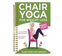 MADGININE 30-Day Chair Yoga for Weight Loss Spiral Notebook,Step By Step Illustrated Routines for Easy Fitness & Toning, Daily Home Workouts Guide for Seniors Beginners Adults