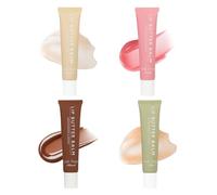 MADGININE 4 PCS Lip Balm Set, Nourishing Lip Gloss, Moisturizing Lip Butter Balm, Butter Conditioning Lip Mask, Effectively Prevent Dry Lips and Peeling for Men and Women