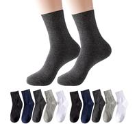 MADGININE 5 Pairs Diabetic Socks,Socks for Swollen Feet Ankles Diabetic Socks for Men Women Loose Soft Top Socks Ladies Extra Wide Sock Mens Diabetic Socks Comfortable No Elastic Waistband