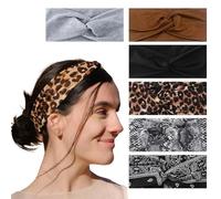MADGININE 6 Pcs Head Bands for Women, Elastic and Soft Headbands for Women's Hair, Head Bands Adult Women Bands Boho Wide Soft Ladies Headband Yoga Sports Hair for Women Hair Accessories