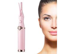 MADGININE Heated Eyelash Curler,Heated Lash Curler,Electric Eyelash Curler,10-Second Quick Heating,Anti-Scalding Tooth Comb Does Not Hurt Eyelashes,24-Hour Long-Lasting Setting (Pink)
