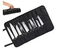 MADGININE Knife Roll,Chefs Knife Roll Bag,10 Slots Knife Wrap,Kitchen Knife Set,Portable Knives Protection Bags,Oxford Cloth Knife Bag,Gifts for Pro Chefs Or Culinary Enthusiasts,Gifts for Men