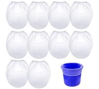 MADGININE Paint Strainer 10PCS Paint Strainer Bag, 1 Gallon Paint Strainer Elastic Top Opening Paint Filtering Bag, White Fine Mesh Bucket Strainer for Paint Gardening Hydroponics