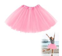 MADGININE Pink Tutu, Women's Adult Tutu Skirt, One Size, Pink, Above the Knee, Multiple Occasions, Fall/Winter