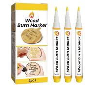 MADGININE Scorch Marker for Wood Burn 3 Pcs Wood Burning Pen, Art Wood Burn Paste Marker, Torch Paste for Wood Burning for Beginner Artists Who Want to Diy Wood for Arts and Crafts