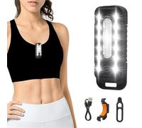 MADGININE Walking Lights for The Dark, Clip on Torch for Runners, USB C Rechargeable Clip on Running Light Body Torch, Portable Warning Flashing for Running, Camping, Hiking, Cycling, Dog Riding