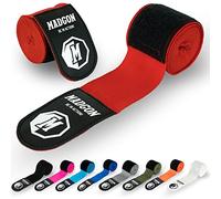 MADGON Boxing Wraps with high-grade Hook and Loop Strap and Thumb Loop - 3m / 3,8m / 4,5m - Durable Hand Wraps for MMA, Boxing, Kickboxing, Sparring - Wrist Wraps - Excellent Sweat Absorption
