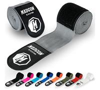 MADGON Boxing Wraps with high-grade Hook and Loop Strap and Thumb Loop - 3m / 3,8m / 4,5m - Durable Hand Wraps for MMA, Boxing, Kickboxing, Sparring - Wrist Wraps - Excellent Sweat Absorption