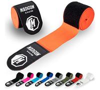 MADGON Boxing Wraps with high-grade Hook and Loop Strap and Thumb Loop - 3m / 3,8m / 4,5m - Durable Hand Wraps for MMA, Boxing, Kickboxing, Sparring - Wrist Wraps - Excellent Sweat Absorption